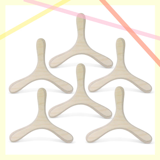 Bumerang-Set zum selbst gestalten und bemalen für Kindergeburtstage, Bastelideen für Kinder - LAMEY bumerang