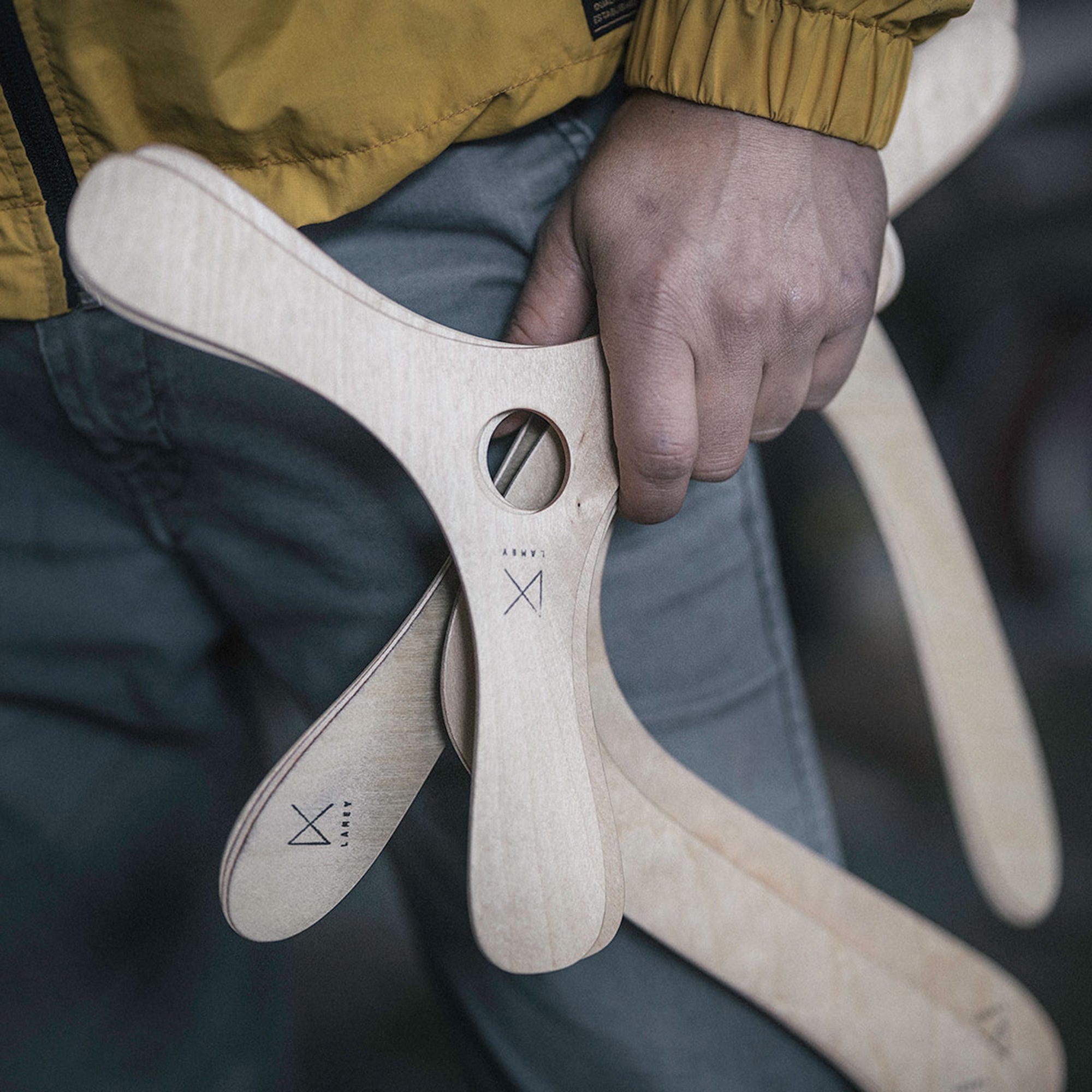 Bumerang Boomerang aus Holz